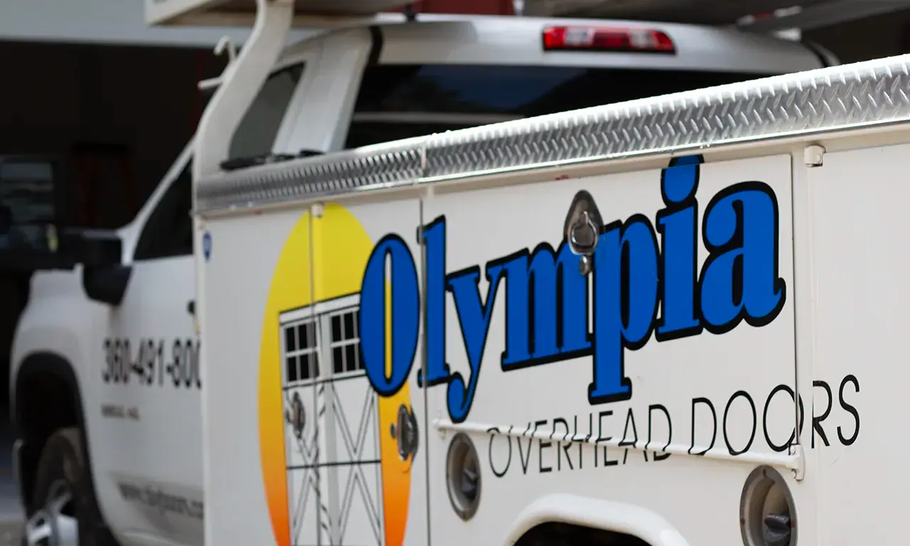 Olympia Overhead Doors service van
